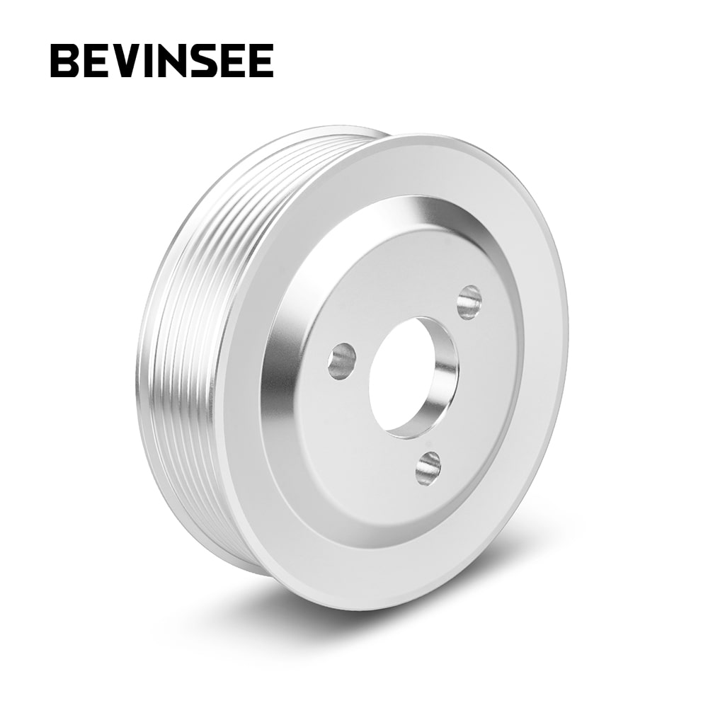 BEVINSEEHeavy Duty Power Steering Pulley Belt Protection for BMW E82 E88 E91 E92 135i 335i N54 3.0L