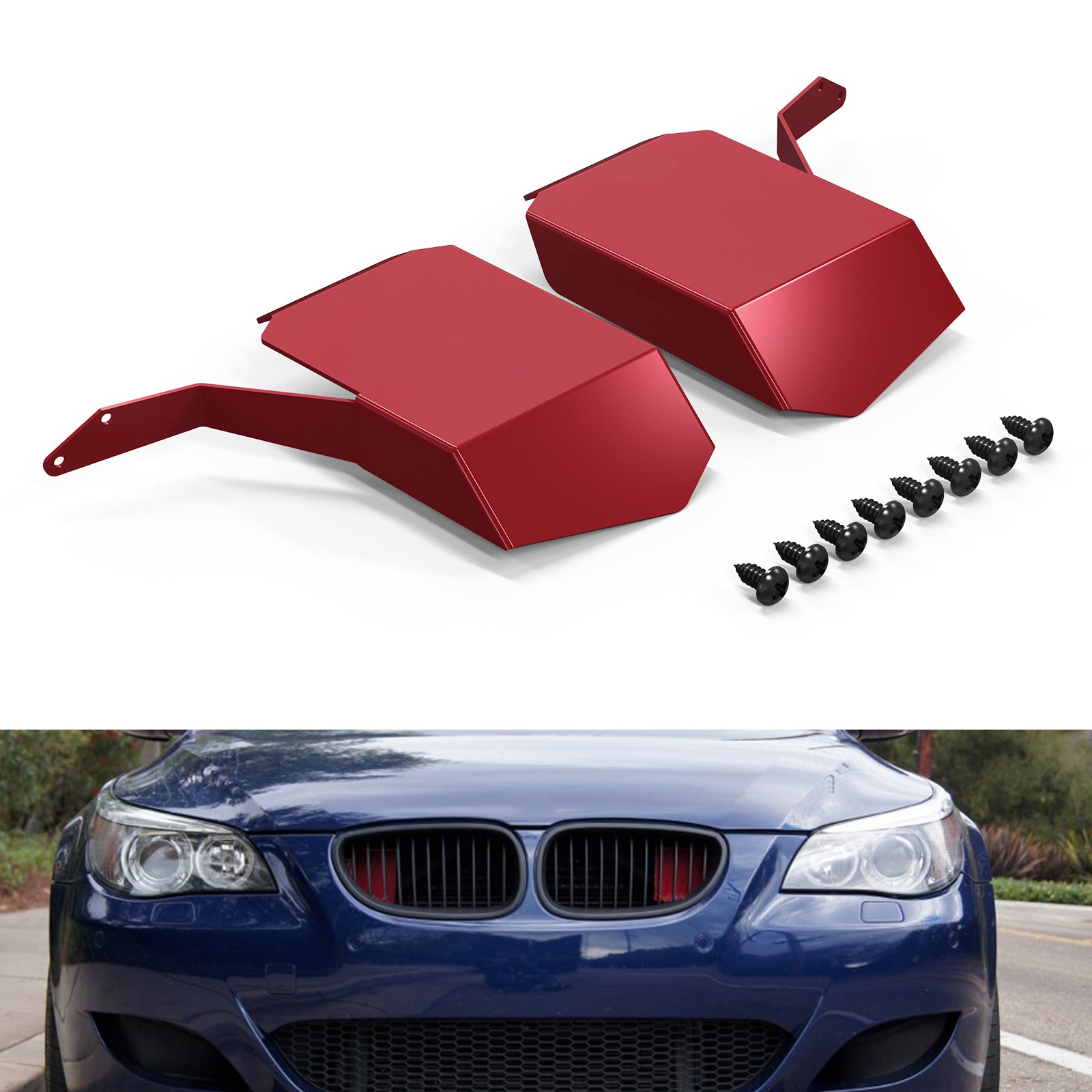 BEVINSEE Air Induction Intake Scoops for BMW E60 E61 M5 2004-2009
