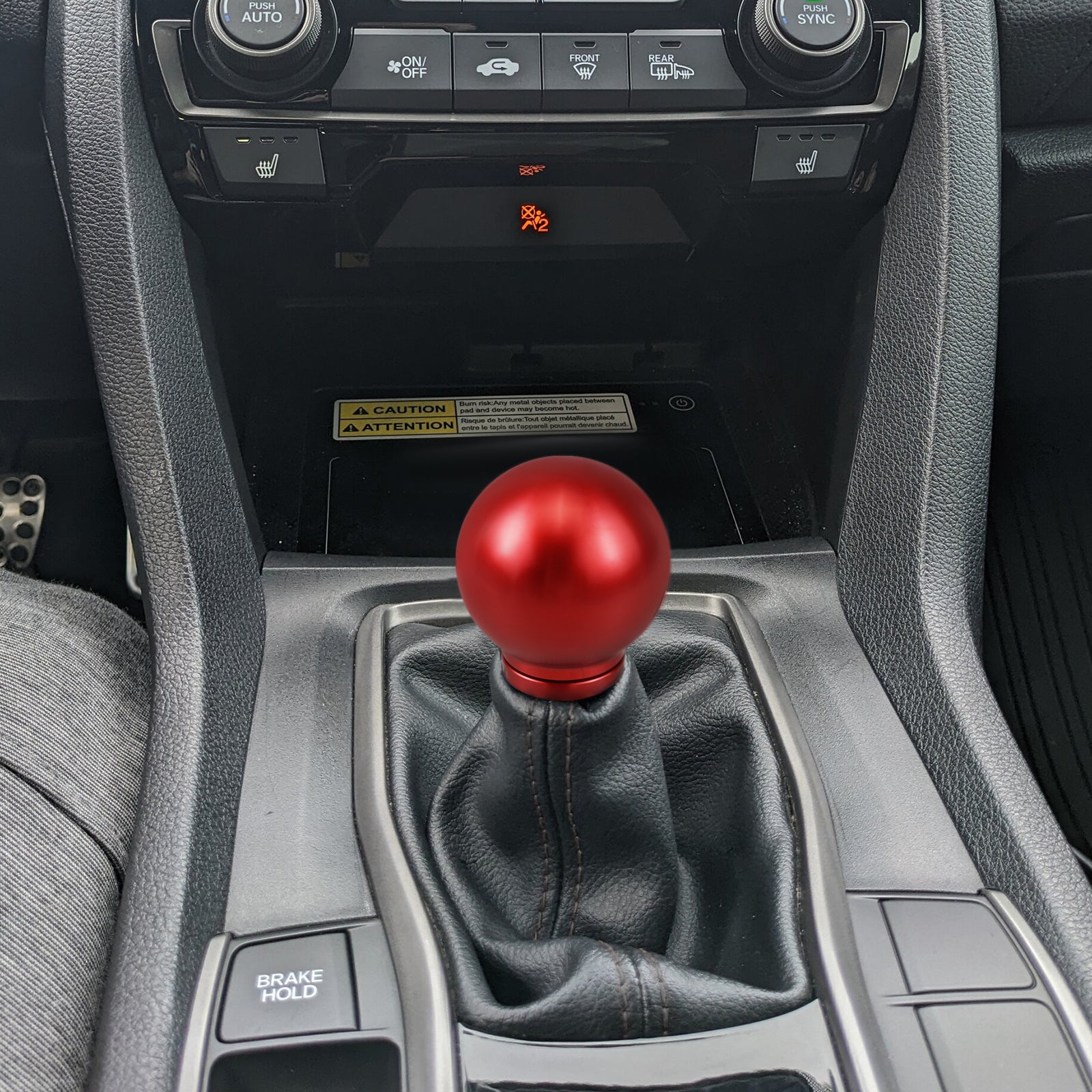 BEVINSEE Low-Profile Shift Knob Kit For Honda Civic Accord Acura RSX RSX-S TSX