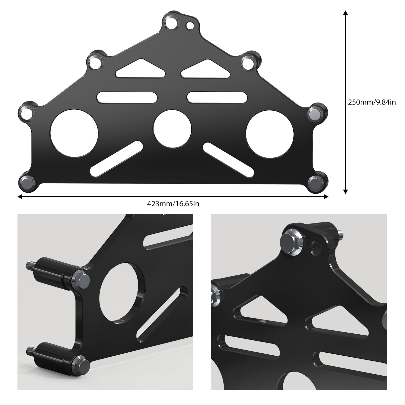 BEVINSEE LS Engines Heavy-Duty Engine Stand Support Adapter Plate Bracket For Chevy SBC BBC LS LT Engine