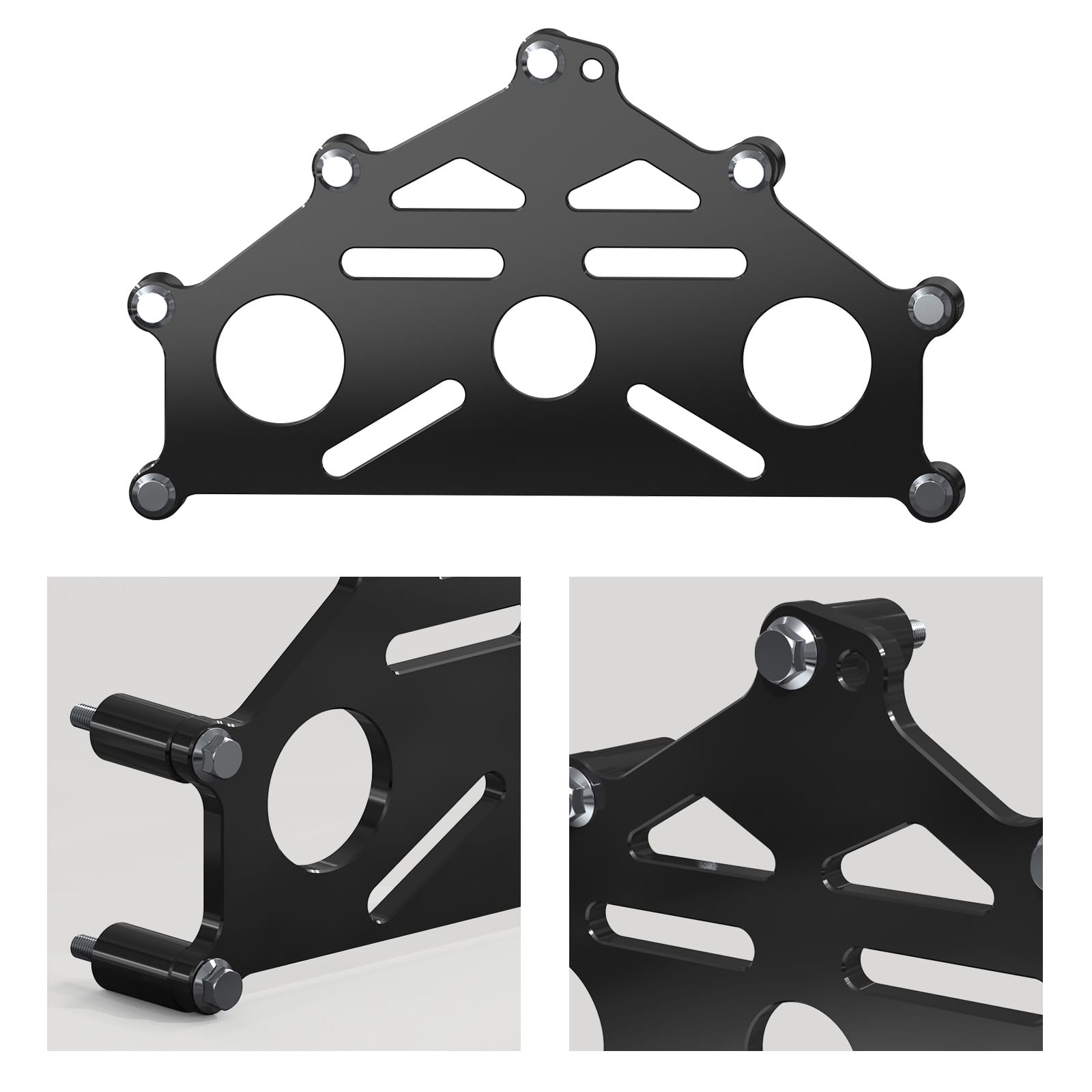 BEVINSEE LS Engines Heavy-Duty Engine Stand Support Adapter Plate Bracket For Chevy SBC BBC LS LT Engine