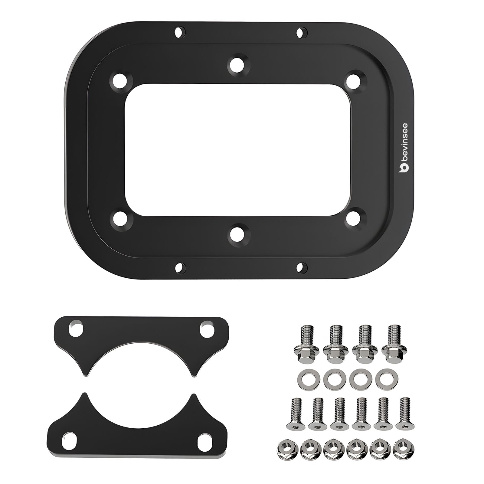 Universal Aluminum Battery Relocation Hold Down Tray Kit For Optima 34/78 Batteries