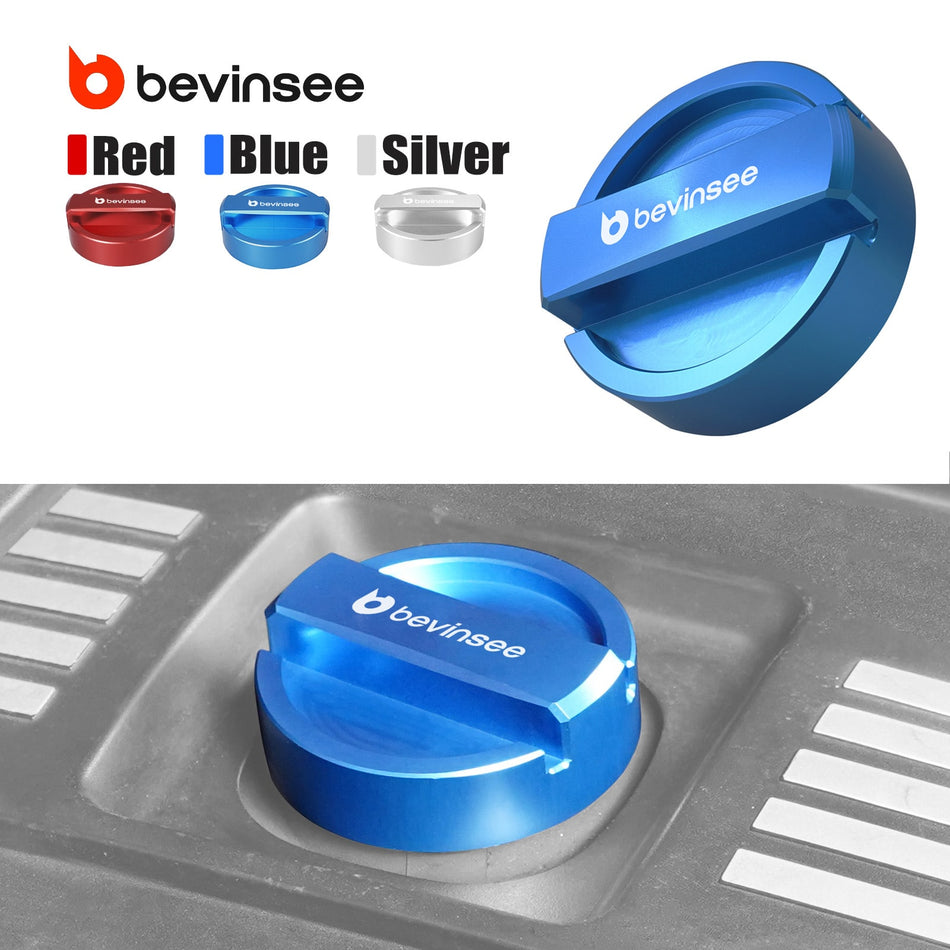 BEVINSEE Aluminum Engine Oil Filler Neck Sealing Cap For BMW E36 E46 E90 E92 Z4 E85