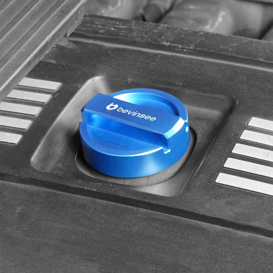BEVINSEE Aluminum Engine Oil Filler Neck Sealing Cap For BMW E36 E46 E90 E92 Z4 E85