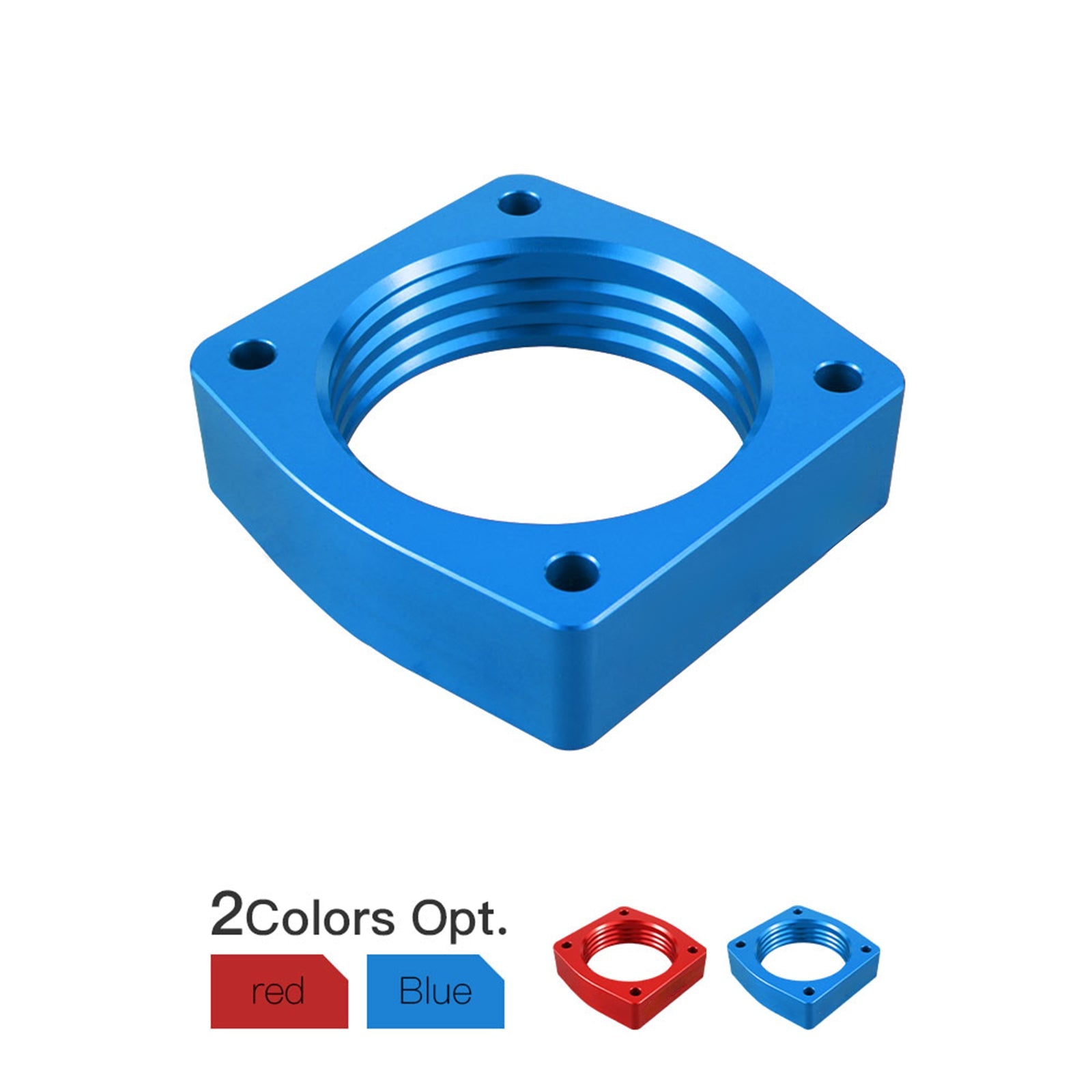 BEVINSEE Throttle Body Spacer For Nissan Infiniti VQ35DE Engine – Blue CNC Billet Aluminum – 3.5L