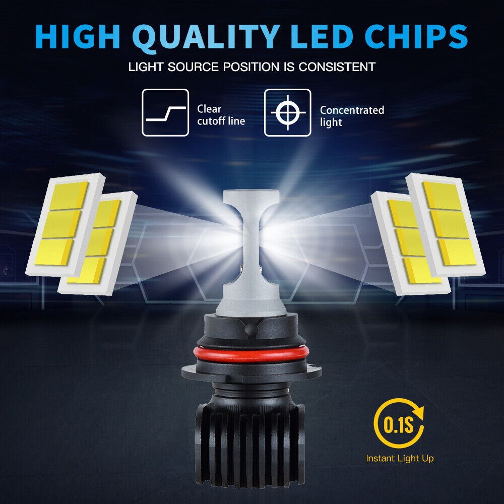 For Arctic Cat 0609-171 LED Headlight Bulbs 1993-1995 Ext 580 ZR 440 Thundercat