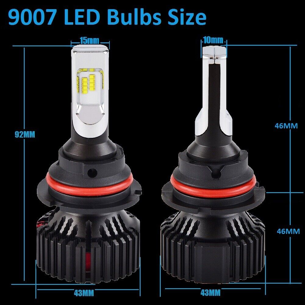 9007 LED Headlight Bulbs For Subaru Legacy 1998-1999 Impreza 2002-2003