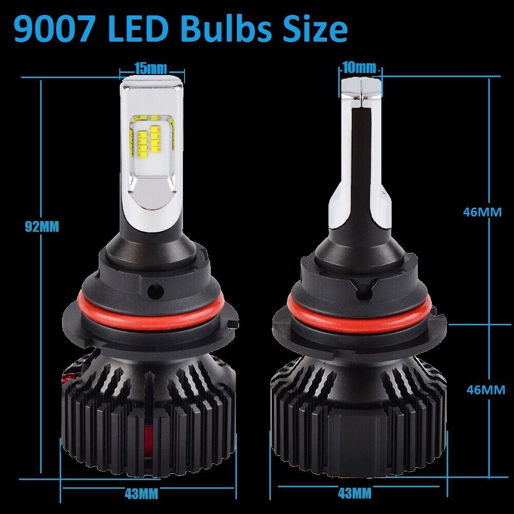 BEVINSEE9007 LED Headlight Bulbs For Subaru Legacy 1998-1999 Impreza 2002-2003