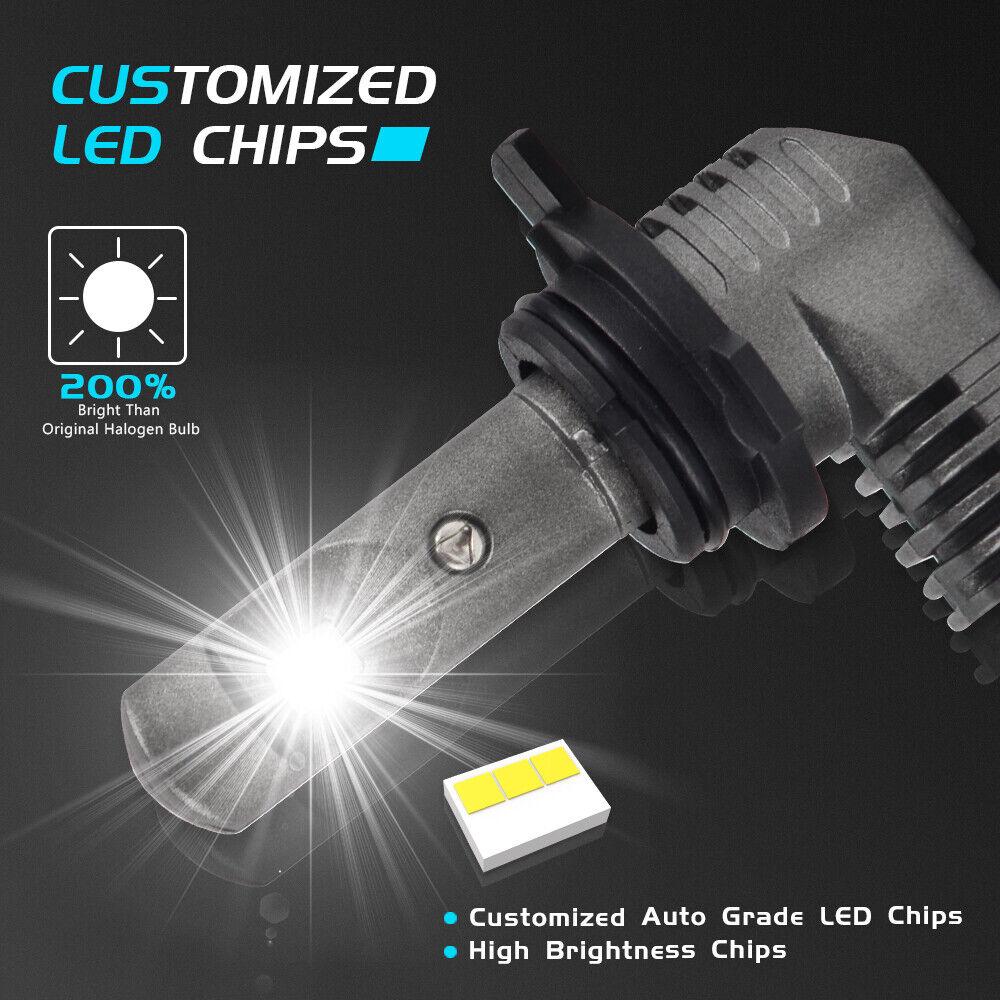 9012 LED Headlights Bulbs High/Low Beam For Ram 2500 3500 4500 5500 2013-2015