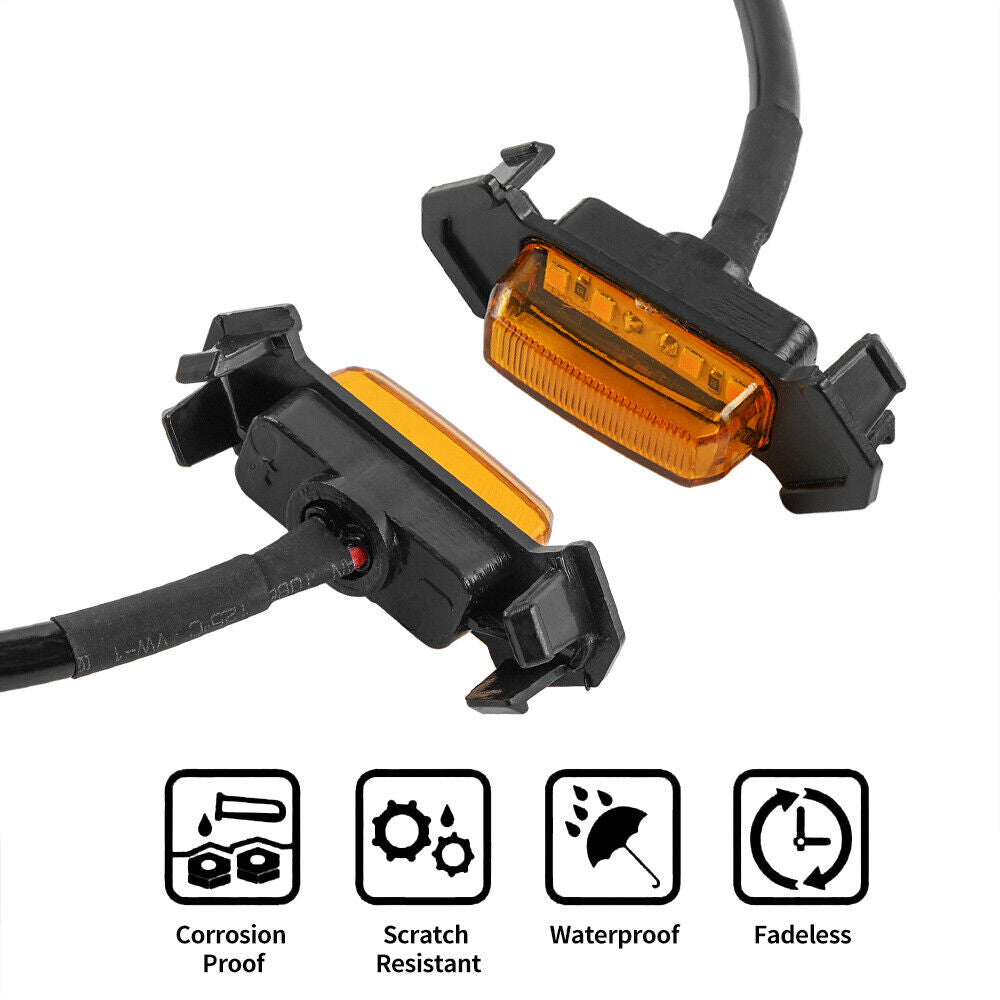 4X LED Grille Marker Running Light For Toyota Tacoma TRD Pro 2016-2019 Amber Len