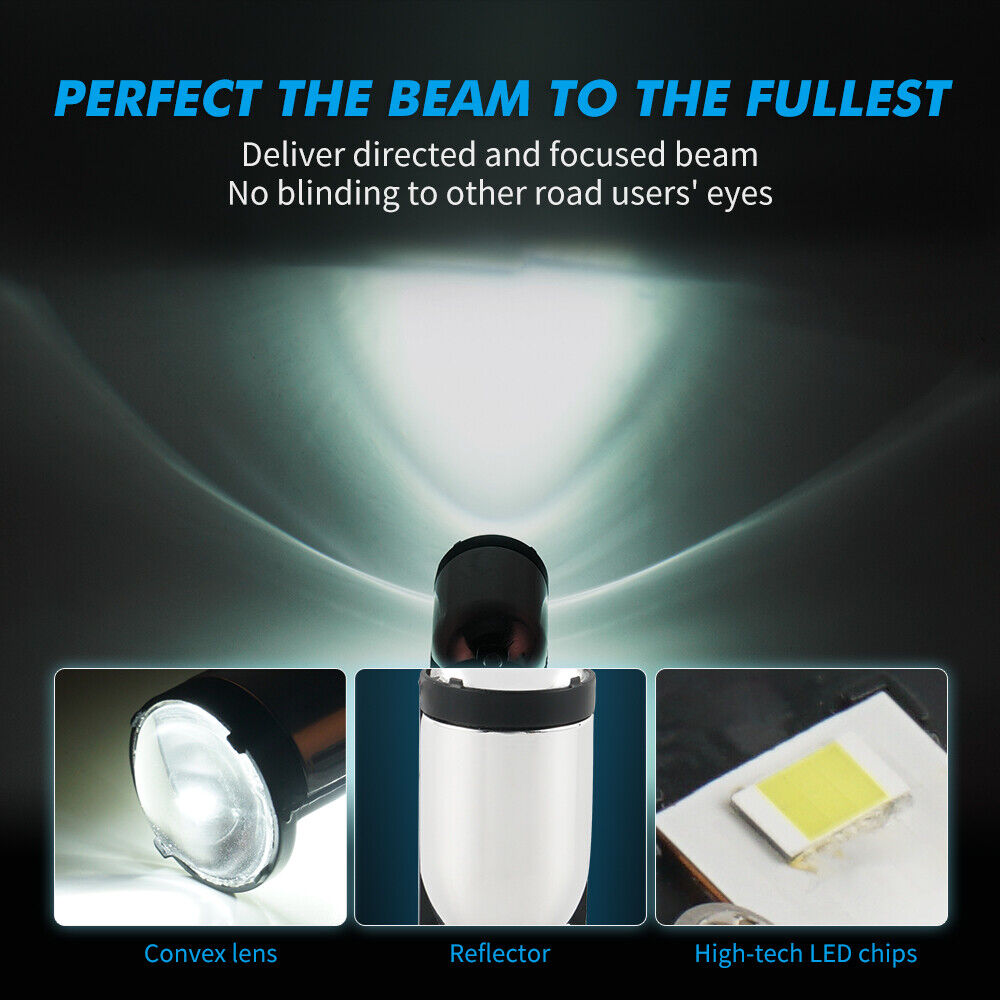 Bevinsee H4 9003 Bi-LED Headlight Bulbs for Toyota RAV4 1996-1997 2001-2005