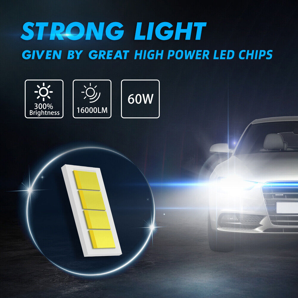 9007 LED Headlight Bulbs For Subaru Legacy 1998-1999 Impreza 2002-2003