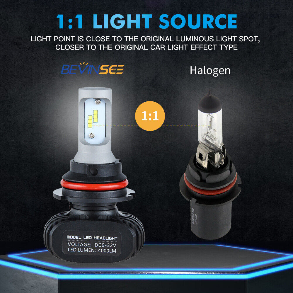 For Arctic Cat 0609-171 LED Headlight Bulbs 1993-1995 Ext 580 ZR 440 Thundercat