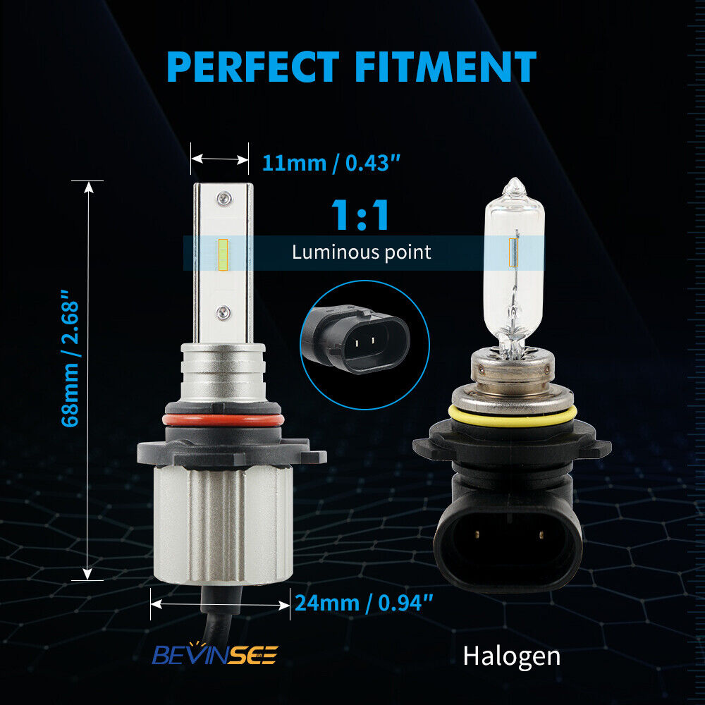 9006 HB4 LED Headlight Bulbs White For Ford Explorer 2002-2005 Low Beam