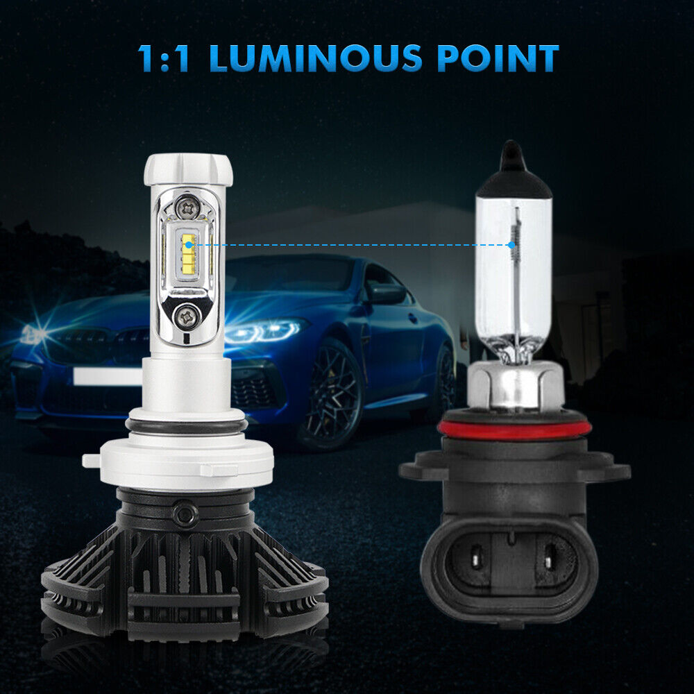Bevinsee 9006 LED Headlight Bulbs Low Beam For Chevry Silverado 2500 3500 HD DIY Color