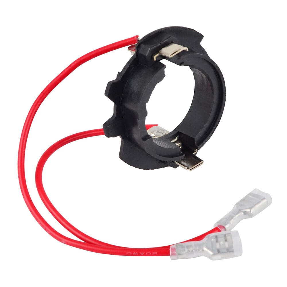 2x H7 LED Headlight Bulb Adapter Holders Socket Retainer For Jetta MK5 2005-2010 VW Golf GTI MK5