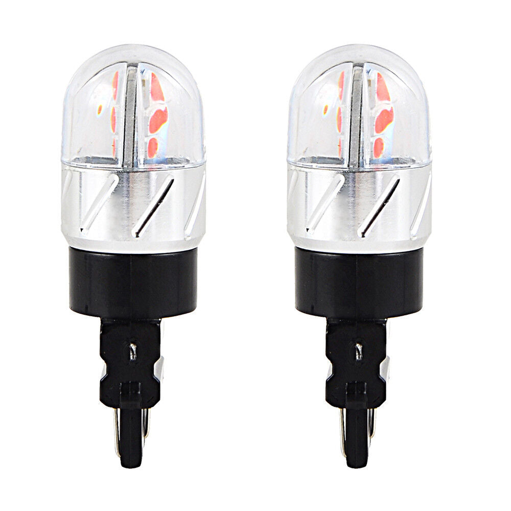 Bevinsee 3156 P27W LED Light Bulbs Car Indicator Tail Stop Brake Lamp Red 12V