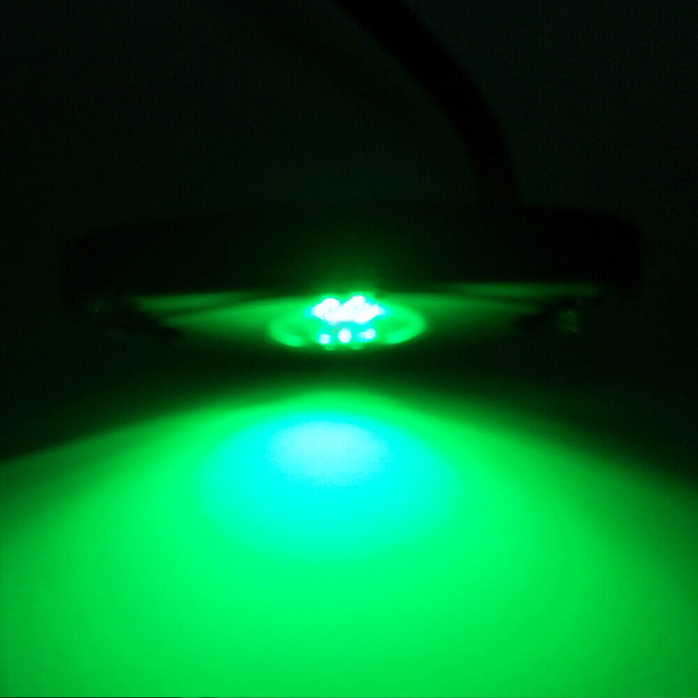 Bevinsee LED Rock Lights Green Underglow Lamps Offroad Under Body For SUV RV UTV ATV