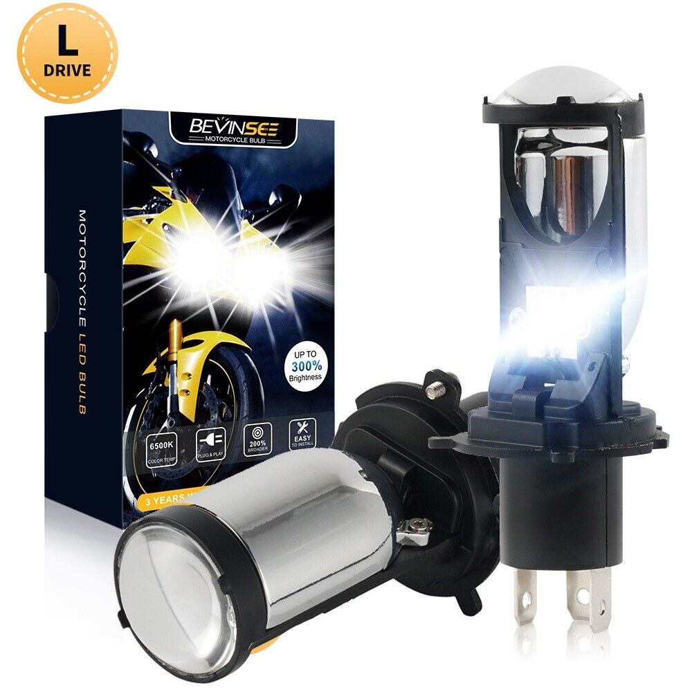 Bevinsee H4 9003 Bi-LED Headlight Bulbs for Toyota RAV4 1996-1997 2001-2005