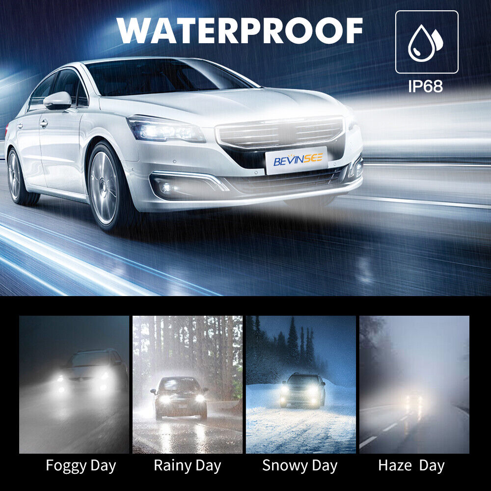 For Volvo S60 05-09 2012-2013 H9 H11 H8 LED Headlight High & Low Beam Bulbs