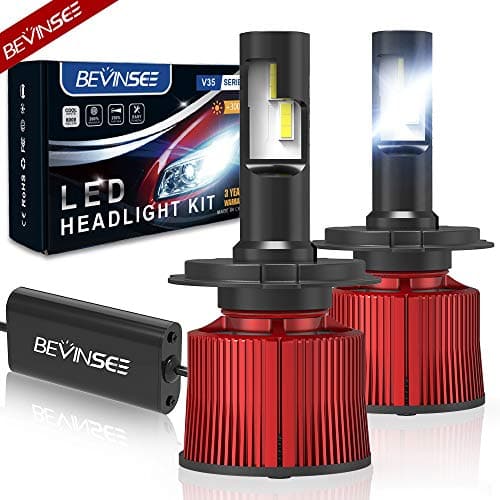 BEVINSEE V35 LED Headlight Bulbs Fog Light Kit-VC Cooling Tech