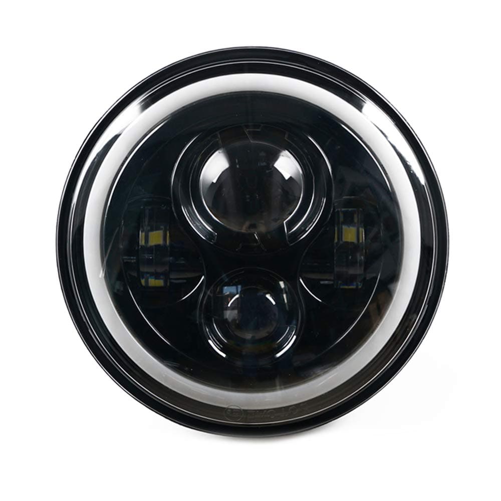 7" Inch RGB LED Halo Headlight 4" Fog Lights Built-in Canbus For Jeep Wrangler JK