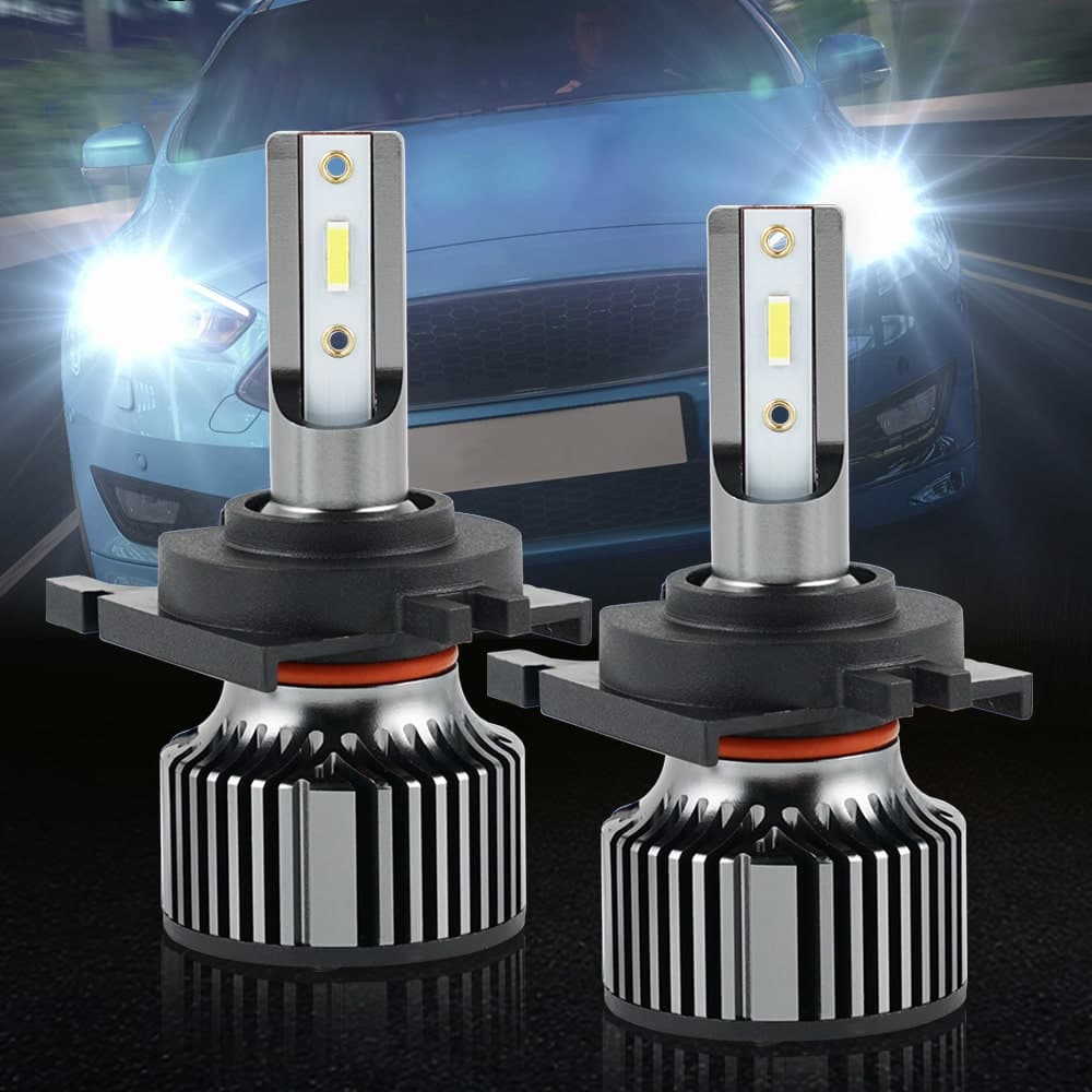 BEVINSEE Custom 60W CSP LED Headlight Low Beam 10000LM Bright Lights 2x H7 Bulbs