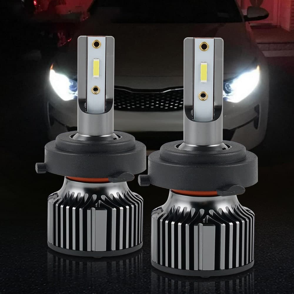 2PCS H7 LED Car Headlight Bulbs Low Beam Fanless Wireless 6500K Cool White  Kit