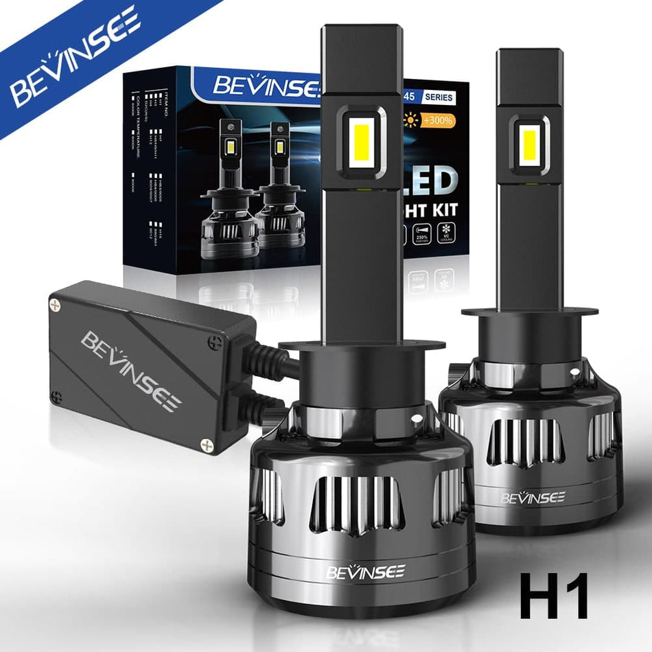 BEVINSEE V45 H1 LED Headlight Bulb 120W 22000 Lumens