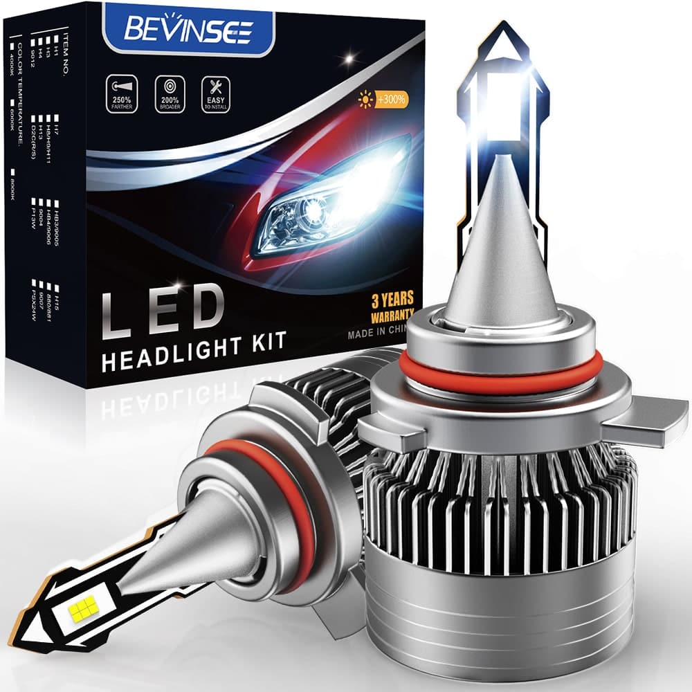 HIR2 9012 LED Headlights Kits Bulbs 12V, 6500K Xenon White