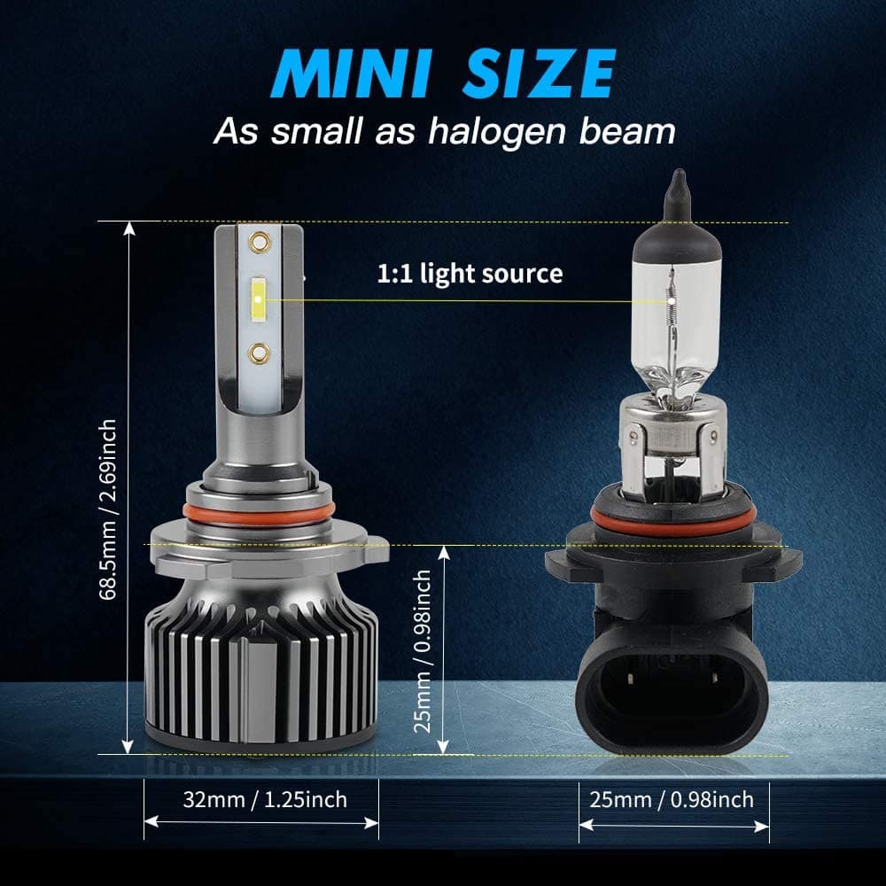 BEVINSEE F31B H4/9003 Mini LED headlight bulbs
