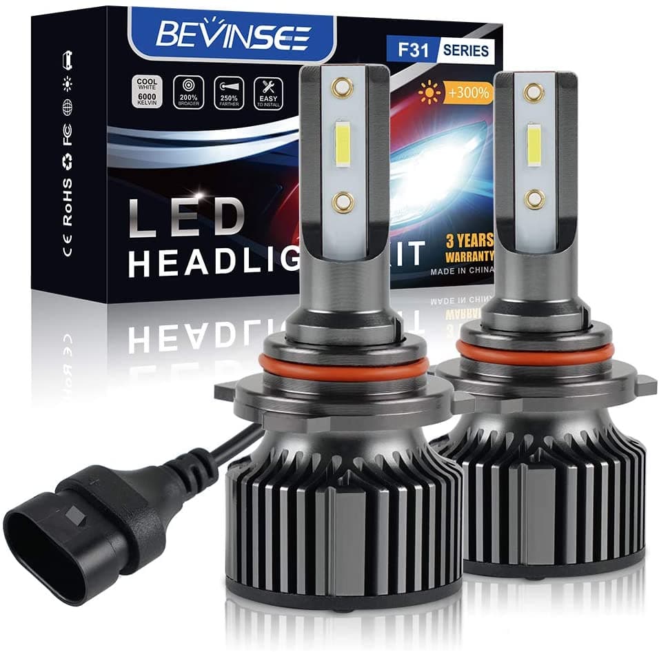 BEVINSEE F31B 9012/HIR2 LED headlight bulbs 50W Per Pair