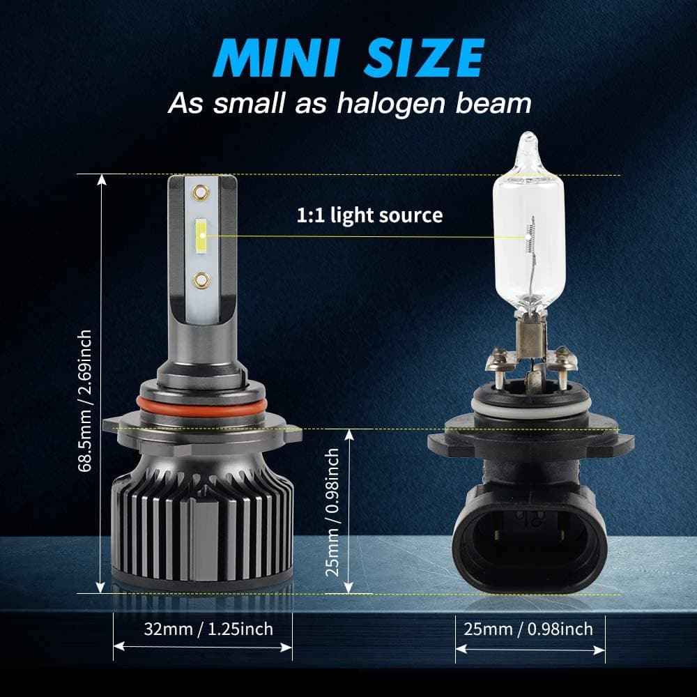 BEVINSEE F31B 9012/HIR2 LED headlight bulbs 50W Per Pair
