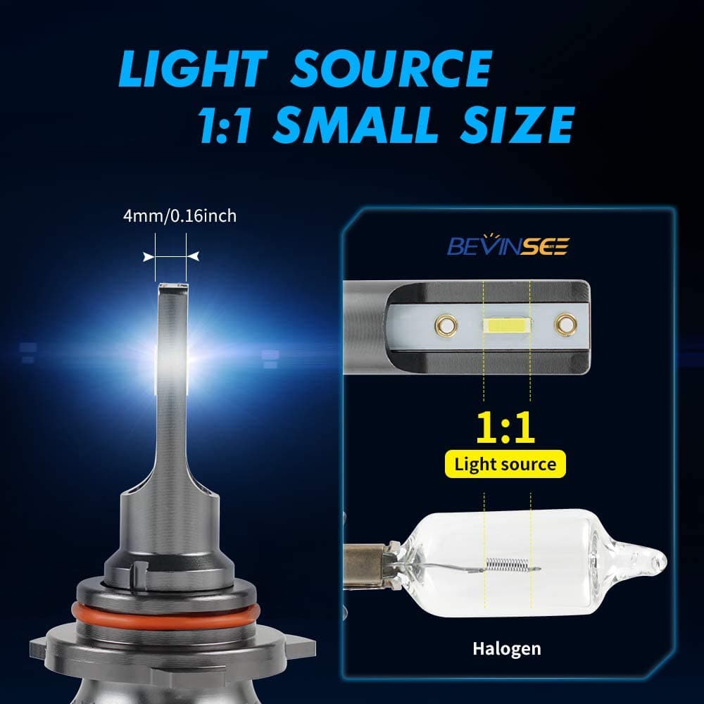 BEVINSEE F31B 9012/HIR2 LED headlight bulbs 50W Per Pair