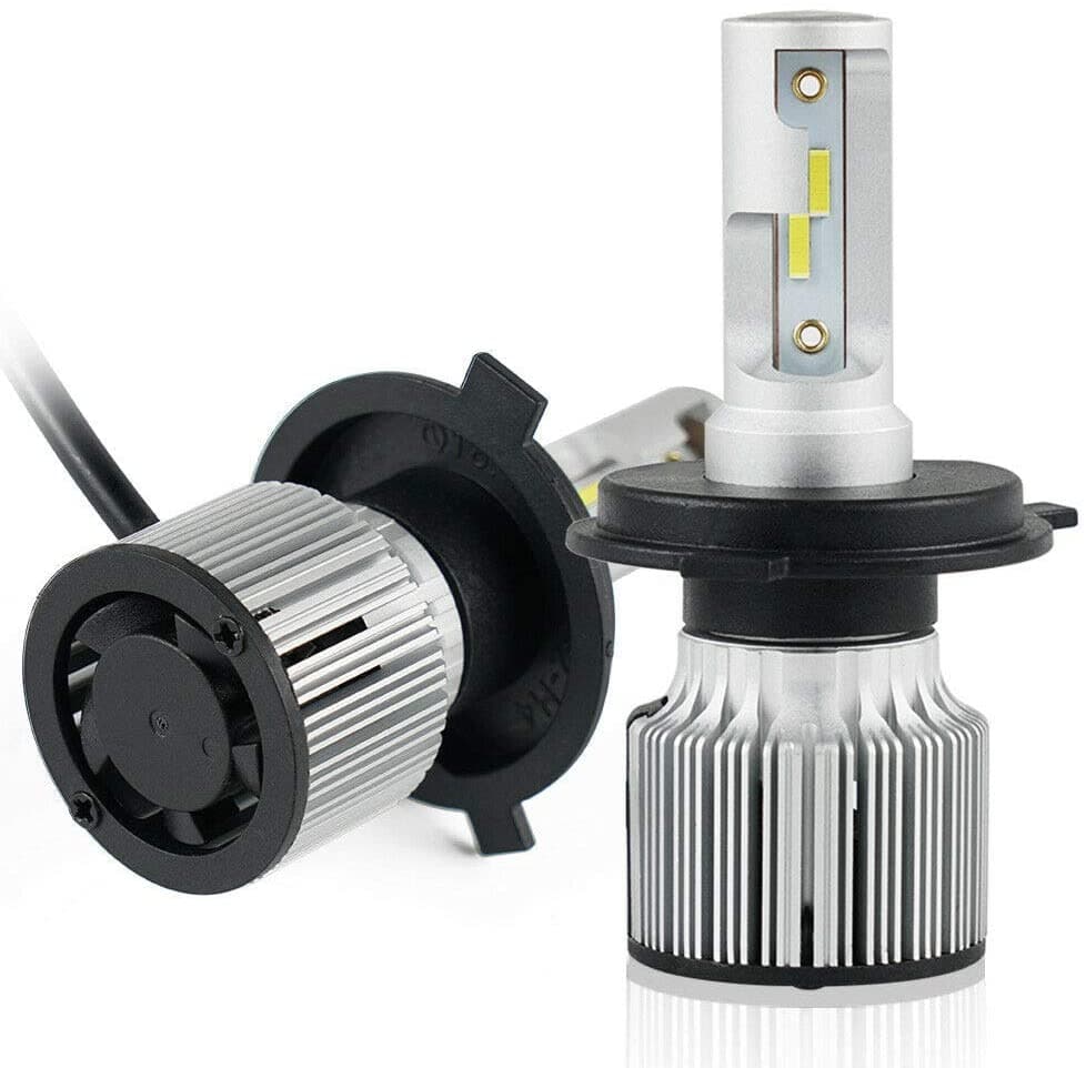 F31C H4 9003 MINI LED Headlight Bulbs White Hi/Low Beam 10000LM