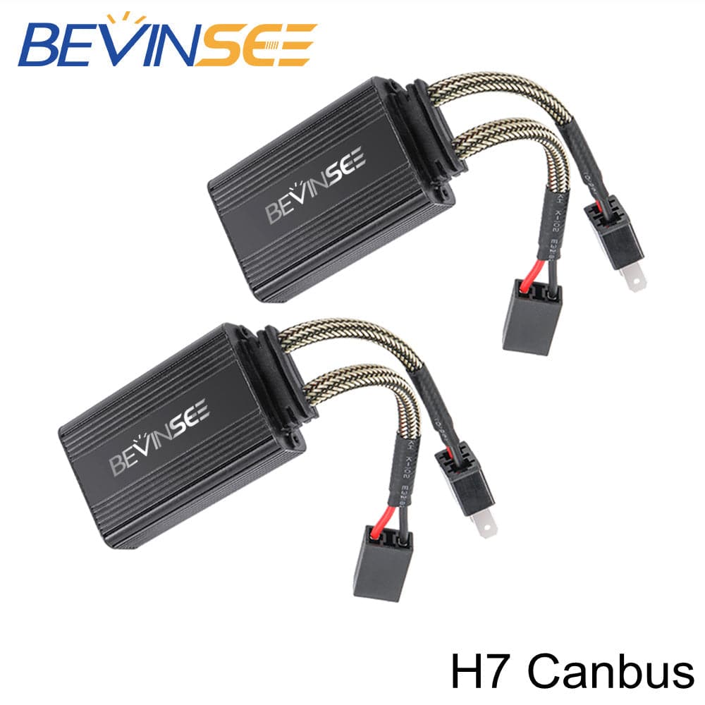 Ltesdtraw 1 Pair H7 LED Headlight Canbus Decoders Error Free Anti Flicker  Resistor 