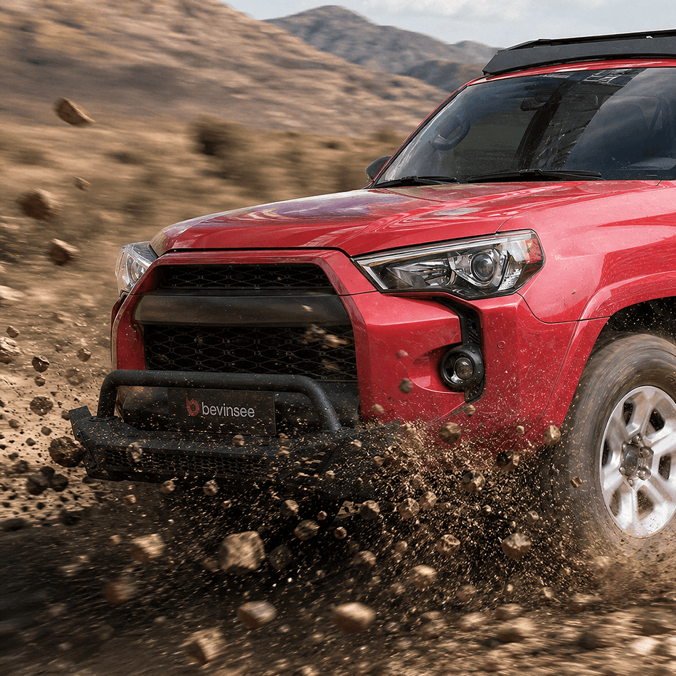 BEVINSEE Rugged Front Bumper For 4Runner 2010-2024
