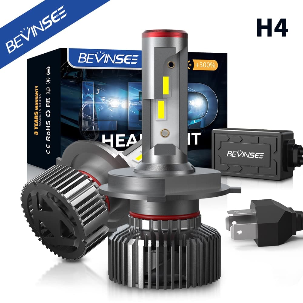 BEVINSEE Running lights 65W 13000LM Super Bright LED