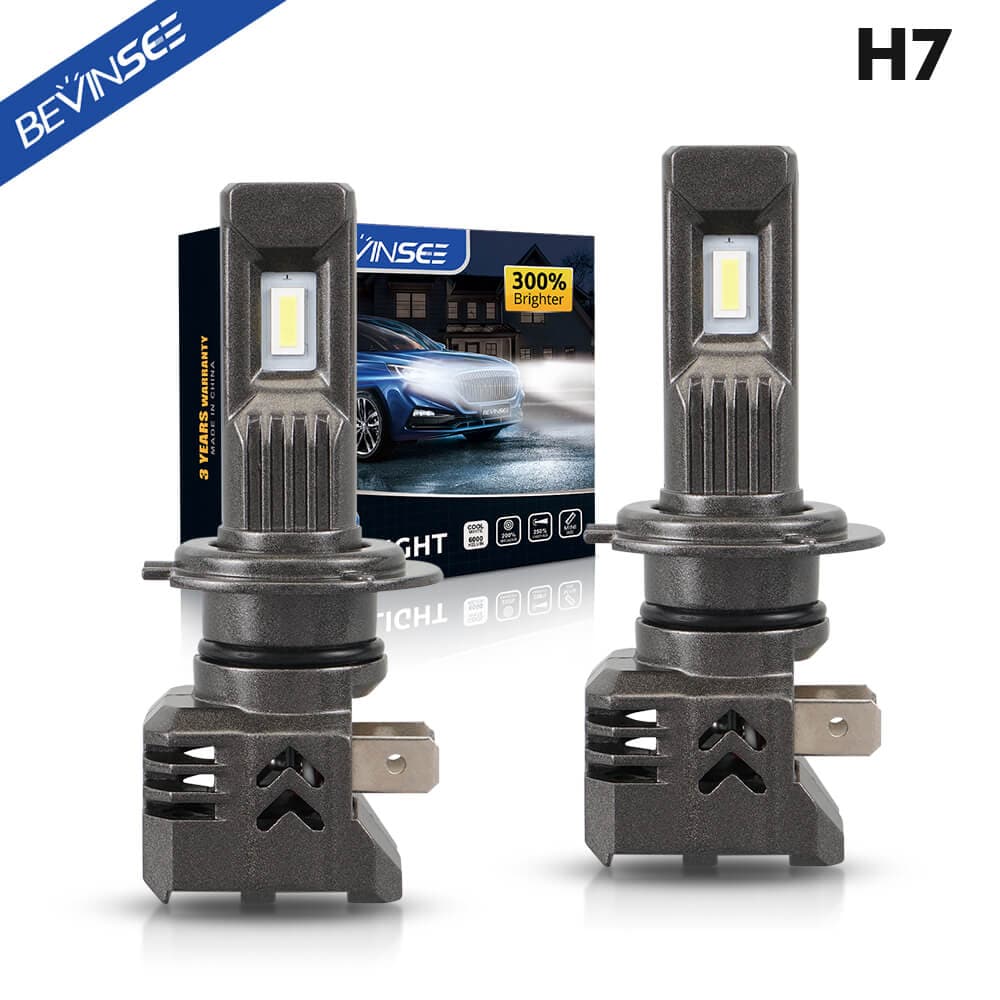 BEVINSEE S350 H7 LED Headlight Bulb High Beam Lamp 6000LM For Suzuki Kizashi 10-13