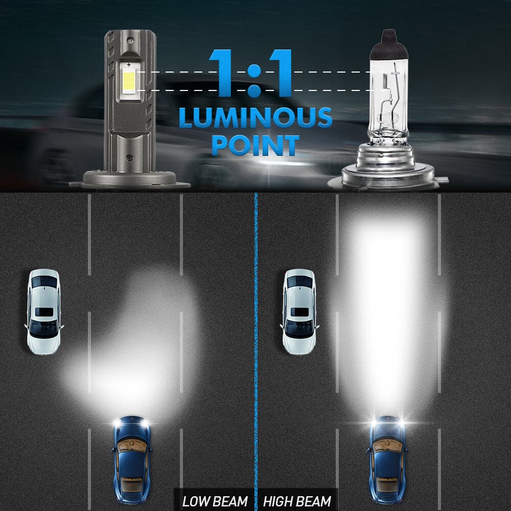 S350 H7 LED Headlight Bulb High Beam Lamp 6000LM For Suzuki Kizashi 10-13