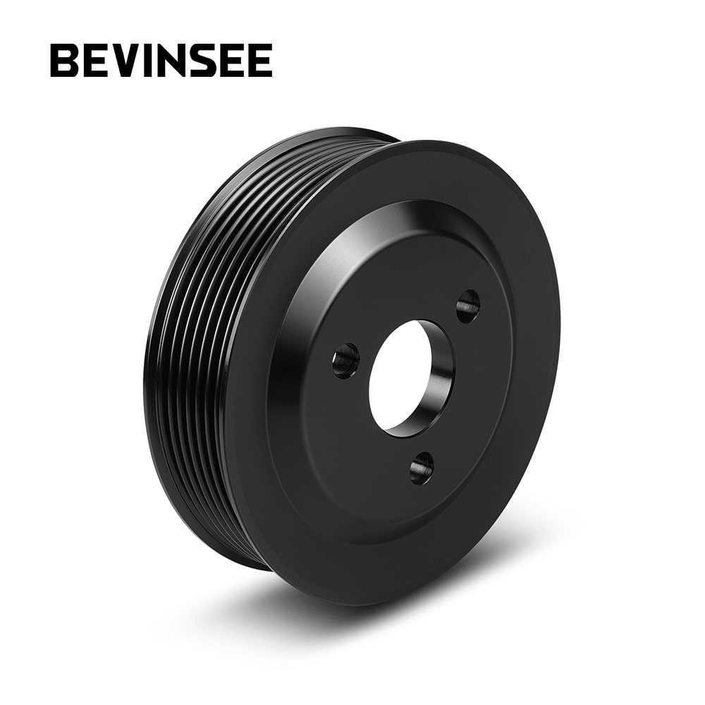 BEVINSEEHeavy Duty Power Steering Pulley Belt Protection for BMW E82 E88 E91 E92 135i 335i N54 3.0L