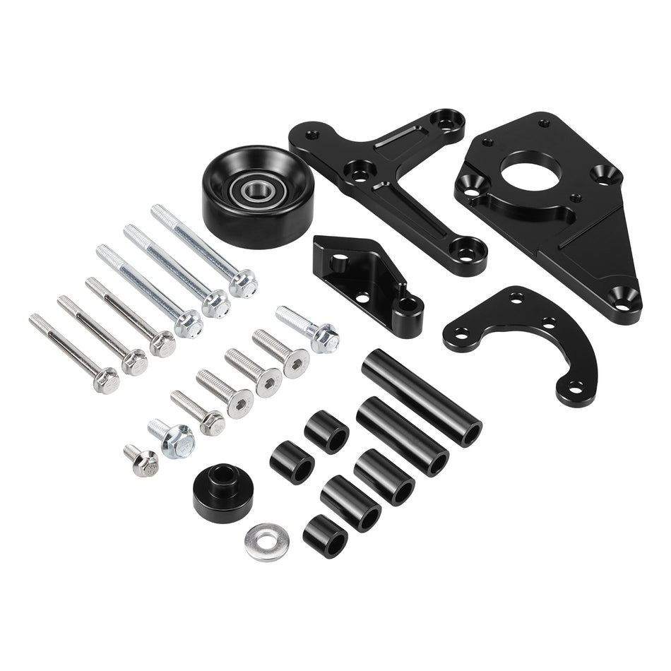 LS1 Power Steering & Alternator Low Mount Bracket Kit For Chevy