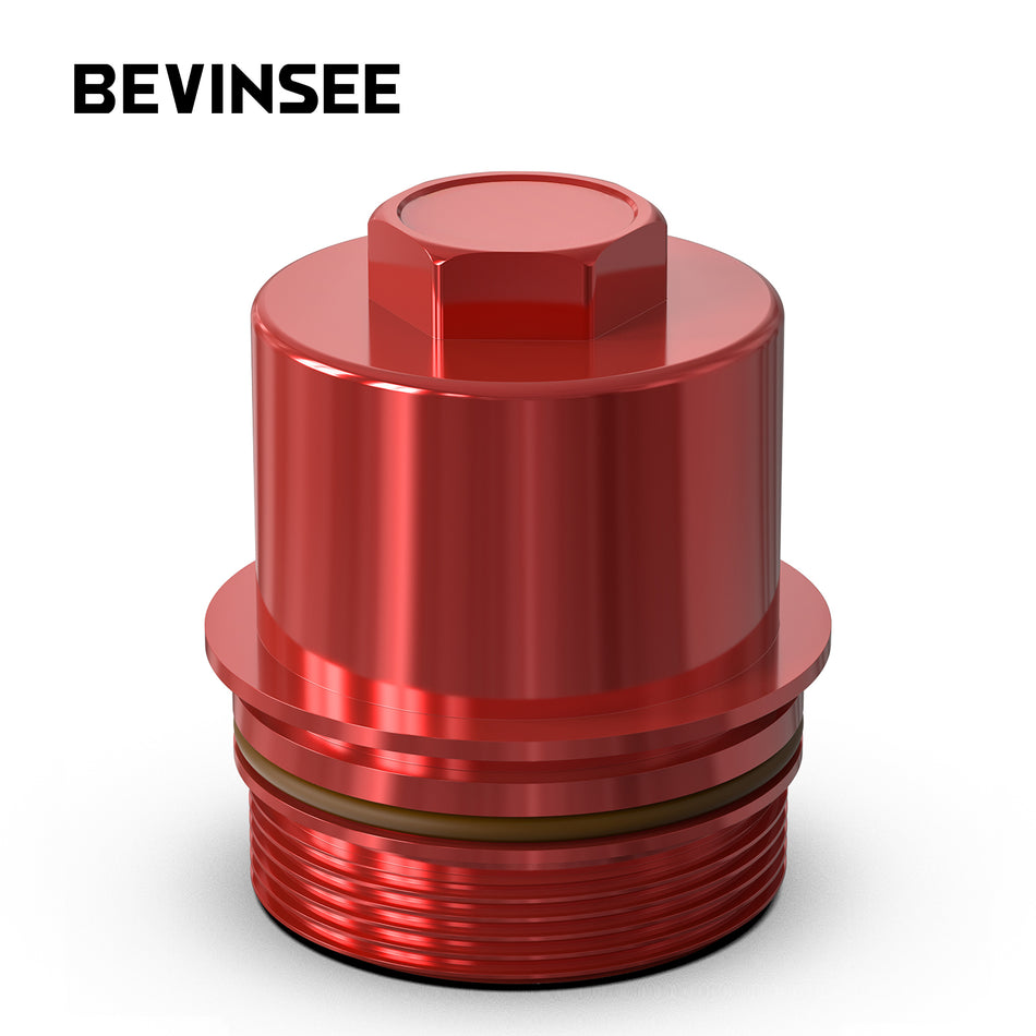 BEVINSEE Oil Filter Housing Cap with Seal O-ring 11428583895 For BMW B58 F20 F30 G20 F32 G05 G01 340i M140i M240i 2017+