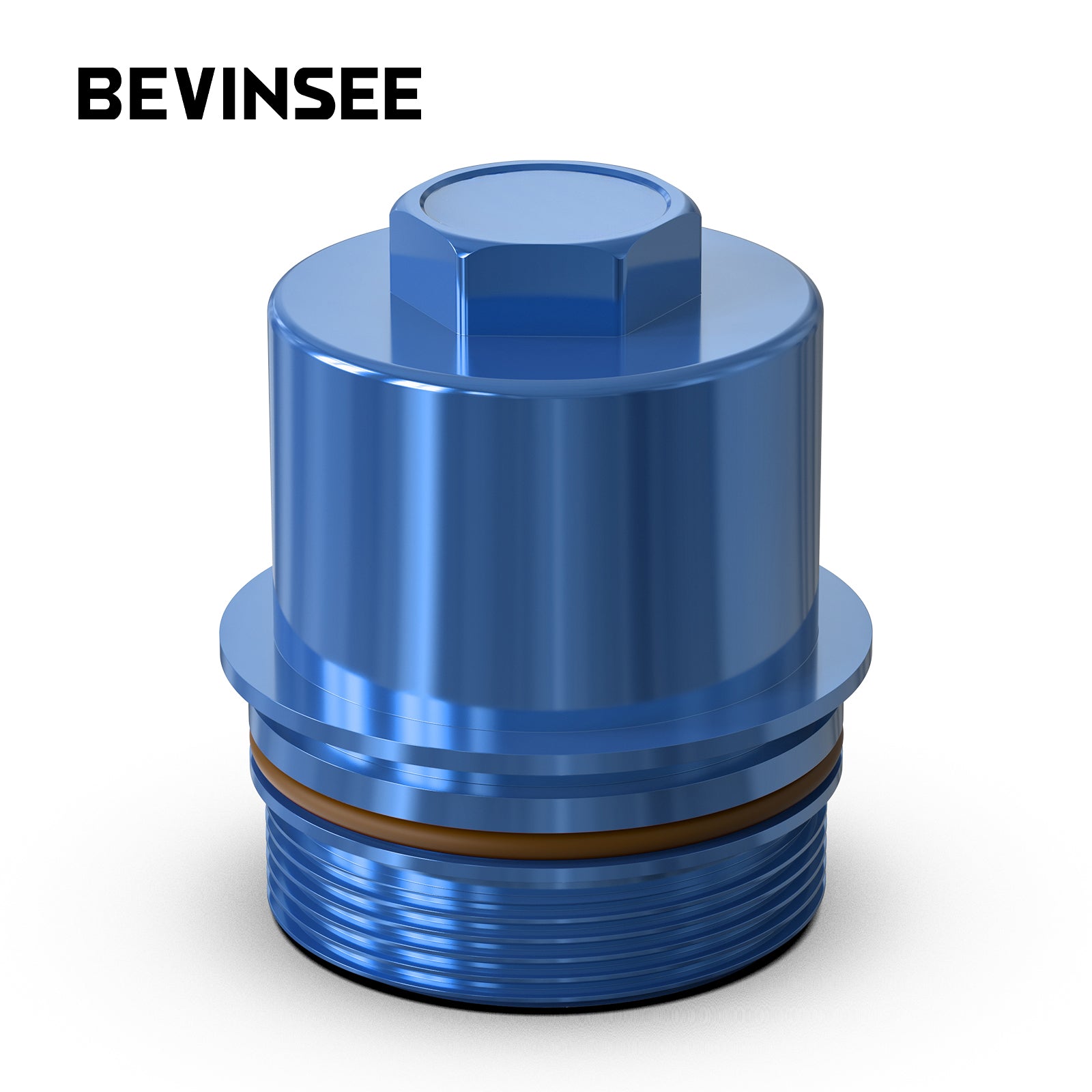 BEVINSEE Oil Filter Housing Cap with Seal O-ring 11428583895 For BMW B58 F20 F30 G20 F32 G05 G01 340i M140i M240i 2017+