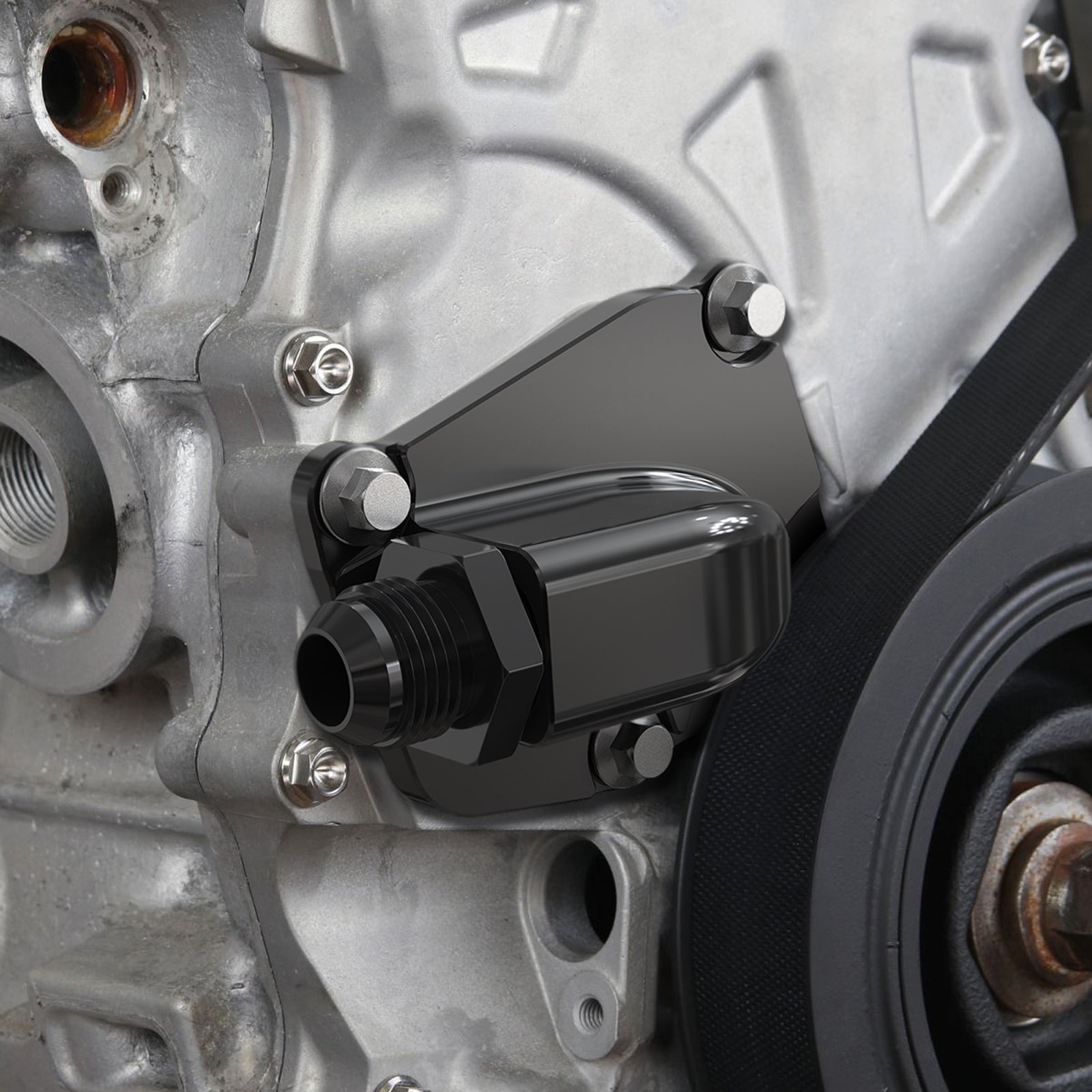 BEVINSEE Timing Chain Tensioner Oil Return Plate Cover For Honda K20 K24 Engines