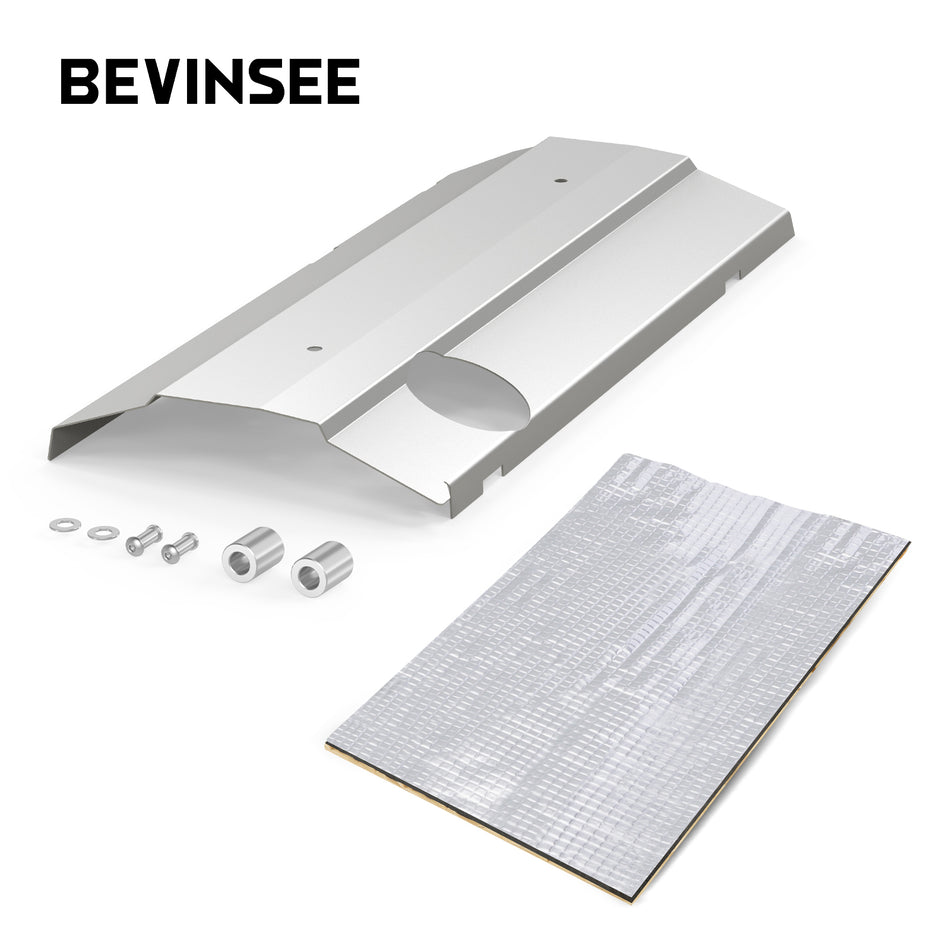 BEVINSEE Stainless Steel Valve Cover Heat Shield For BMW M52TU M54 TURBO
