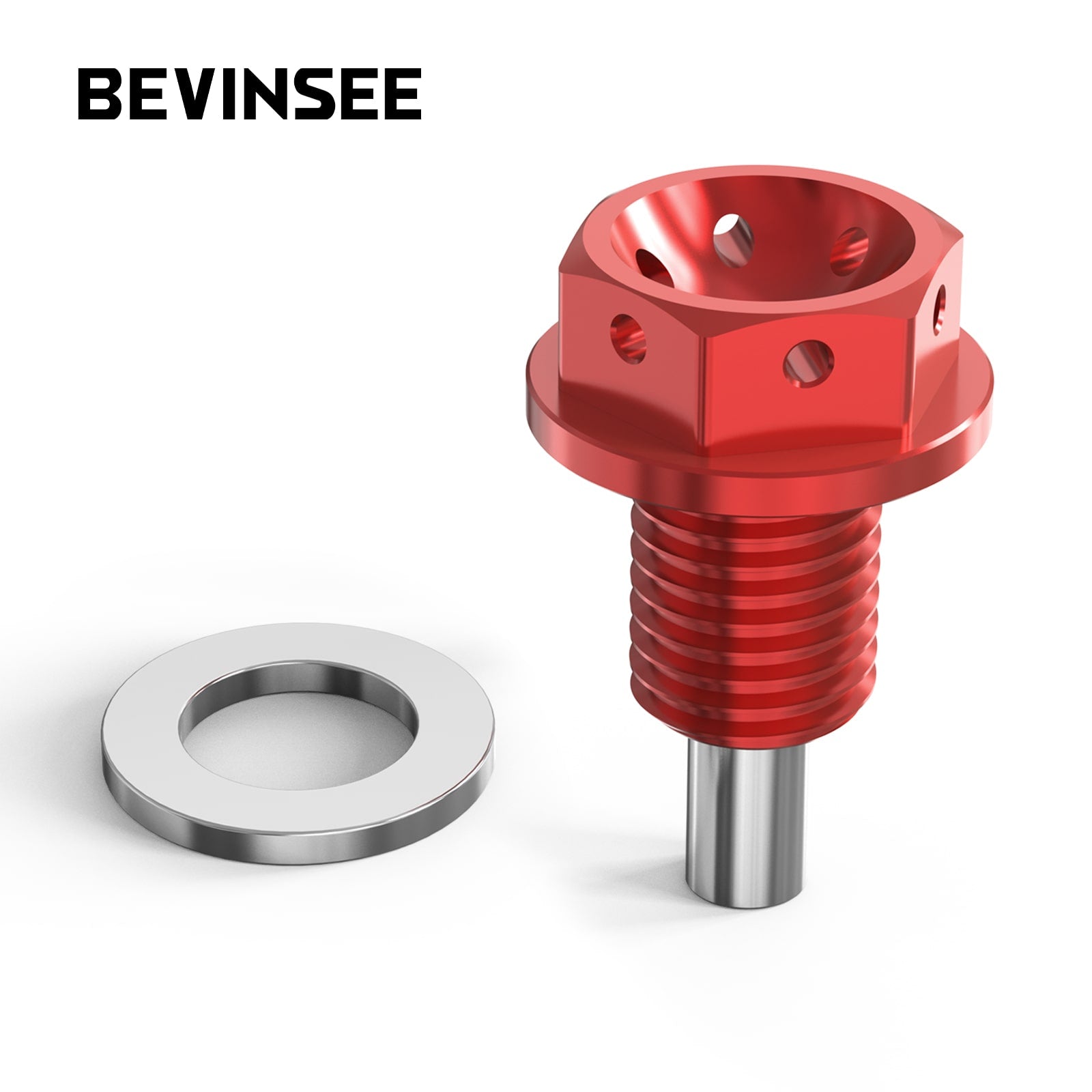 BEVINSEE Performance Magnetic Oil Sump Drain Plug M12x1.5 For BMW For Mini