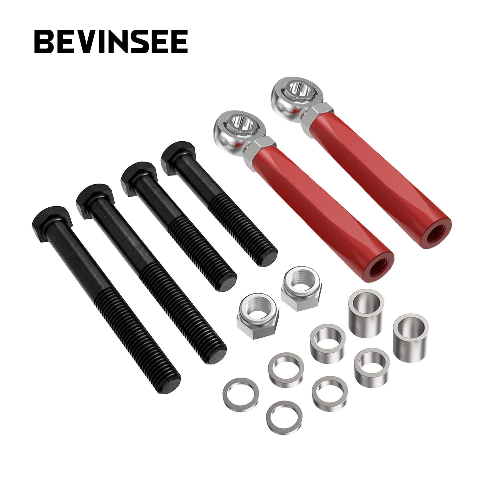 Adjustable Outer Tie-rod Ends For Maximum Power Bump Steer Kit For Ford Mustang GT V8 Roush & Saleen Vehicles