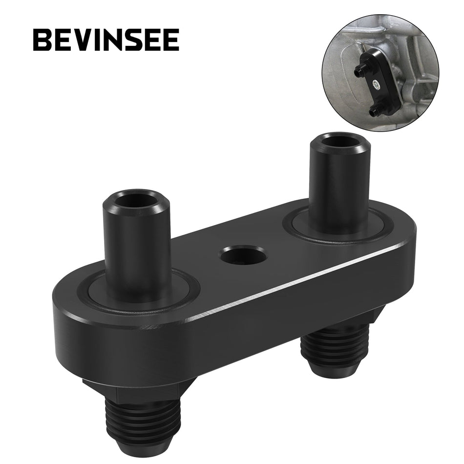6AN Cooler Line Adapter Manifold Fittings Fits 6L80E 6L90E 8L90E Trans For Chevy