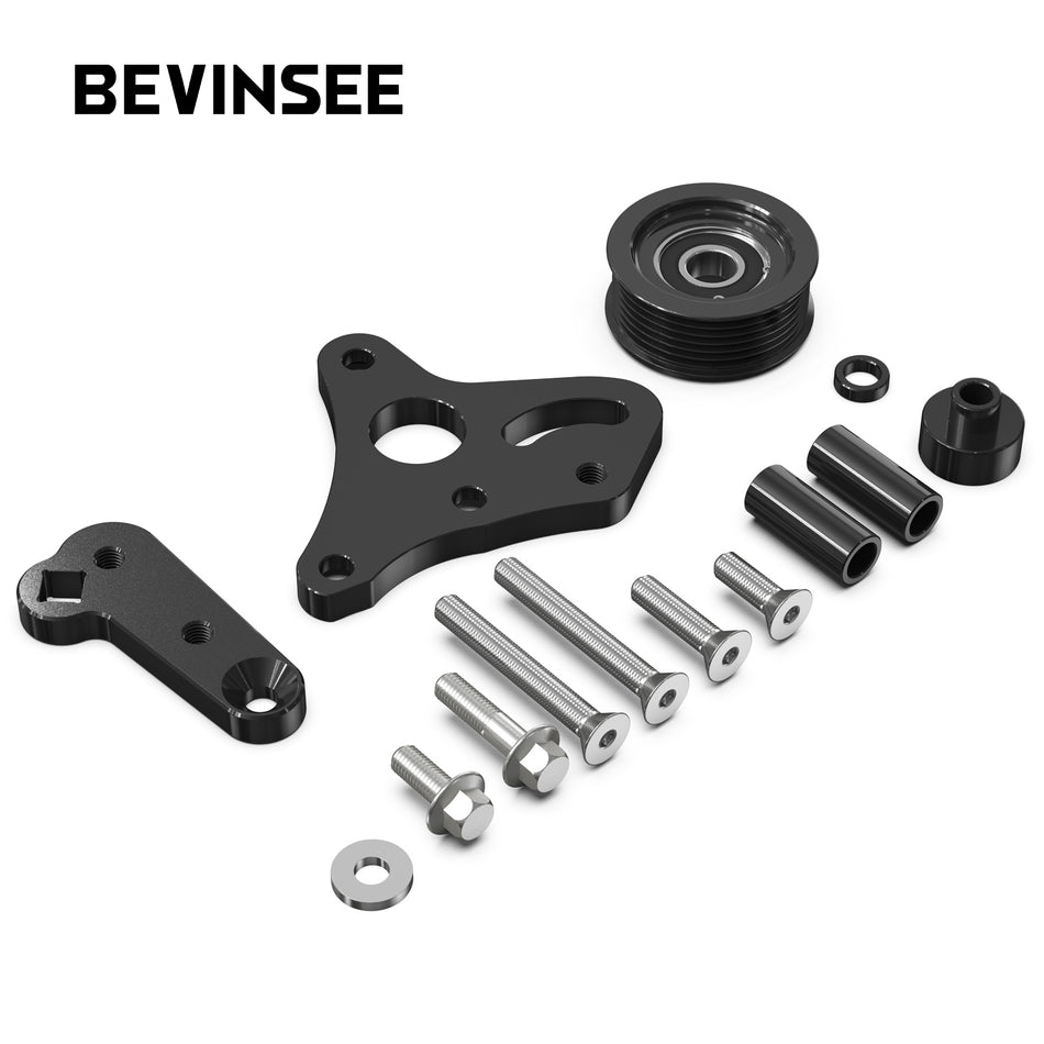 LS Truck Billet Manual Belt Tensioner w/ Pulley For LSX 4.8L 5.3L 6.0L For Silverado Sierra